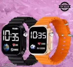 Black + Neavy blue 2qty ultra combo digital watch men & women