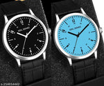 DOIL DOMEC Pack of 2 Black and Brown Trending new Watch for men l Men Watches l New Watches | Lather Watches | Sports Watches | Black watches | Blue Watches New Watches |