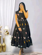 One Piec Dress | Dress for Parties | Women's Printed Dress | Women’s Party Dress | Printed Women’s Dress | Summer Casual Dress | Fancy & LigthWeigth Gown for Women and Girls | Stylish Western Frock