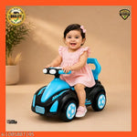 kiddykin Musical 2 in 1 Horse Rocker Cum Rider-Kids Ride On Push Car with Parent Control Toy Toddler Baby Toy 1-4 Years Old Indoors and Outdoors Kids Suitable for Boys & Girls (Blue)