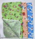 Waterproof Sheet for Baby Boy and Girl || Newborn Baby Comfortable Spongy Plastic Mat for 0 to 6 Month || Washable / Reusable Bed Sheet ( Pack of 3 )