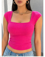 Half Shirt, Midriff Top or Cutoff Shirt Verdusa Ruched Crop Top: The Perfect Summer Top