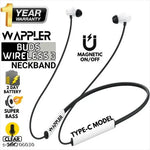 Signatize Bluetooth Earphones with 10mm Drivers, Rich Music Experience, 20+ Hours Playtime, Type C Fast Charging, Neckband Earphones with Voice Assistant-Black
