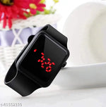 Fashion Kids Digital Date and Time Black Dial LED Watch for Stylish Kids Unisex Birthday Gift Digital Children Watch for Boys & Girls | Pack of 2