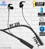 Wireless Neckband with 20+ Hours Playback Fast Charging Technology Bluetooth in-Ear Earphone Headset, 10mm HD Drivers, Trending Bluetooth Headphones, Compatible for all Smartphones - Black