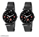 Flower Designer Leather Strap Women's and Girl's Watch Analog Watches And Free Gift