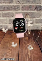 Trendy Black Colour Big Light Digital Watch for Girls n Womens