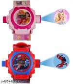 SUPER HERO, CARTOON CHARECTOR, ANGREE BIRD AVENGERS,DOAREAMON,BARBIE DOLL,BENTEN ,ME2, 24 IMAGE PROJECTOR , TOYS CUM DIGITAL WATCH FOR KIDS,BOYS&GIRLS.