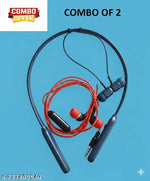 neckband and wired earphone combo offer pack of 2