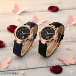 Analog Women's Watch (Black Dial) (Pack of 2)