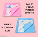 OYO BABY Medium Size (100x70 cm) Baby Dry sheet | 100% Waterproof | Newborn, Baby Urine Sheet | Plastic Free | Baby Dry Mats Waterproof | Bed Protector