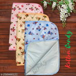 Kotton Candy Waterproof Sheet for Baby Boy and Girl || Newborn Baby Comfortable Spongy Plastic Mat for 0 to 12 Month || Washable / Reusable Bed Sheet ( Pack of 3 )