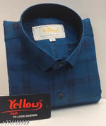FINE QUALITY COMFORTABLE COTTON FULL SLEEVES FORMAL AND CASUAL CHECK SINGLE POCKET SHIRT