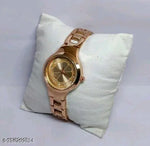 Vinar  Silver Dial Rose Belt Grils and Women Analog Watch