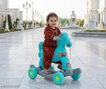 Boy's and Girl's 2 in 1 Baby Horse Rider/Rocker for Kids 1-3 Years Birthday Gift, Jolly Horse, Pack 1