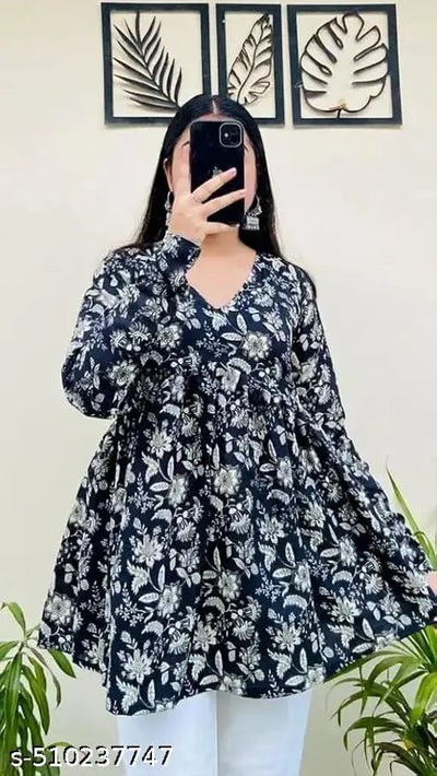 Trendy Grils  V -Neck Top