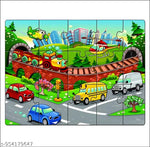 Trendy Kids Jigsaw Puzzle 36 Pieces Mini Puzzle Foam Mat for Kids, Interlocking Learning Alphabet and Number Mat for Kids - Multi-Color