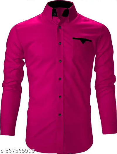 ZOMBOMSTAR Men's Cotton Regular Fit Casual Shirt