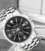Stainless Steel Formal Casual Analog Date Function Watch For Boys and Mens]
