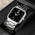 Day n Date Series Men's Black Silver Chain Analog Watches Classic, Attractive, Professional, top-trendy and stylish Analog Watches for Men/boys for office, school use