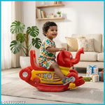 1 years baby horse ride on toy for kids vehicle slide toys for 1-3 years babies, ride & rocker birthday gift, Grey colour
