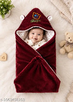 BRANDONN Baby Bath Towel Newborn Hooded Soft Wrapper Cum baby Towel For baby Boys And Baby Girls Pack of 3
