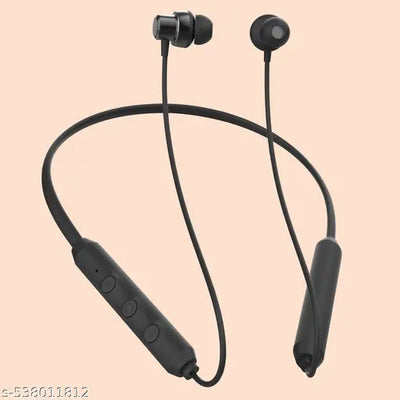 Supreme Wireless Bluetooth Neckband (Black) | 50 Hours Playback | Comfortable In-Ear Headset