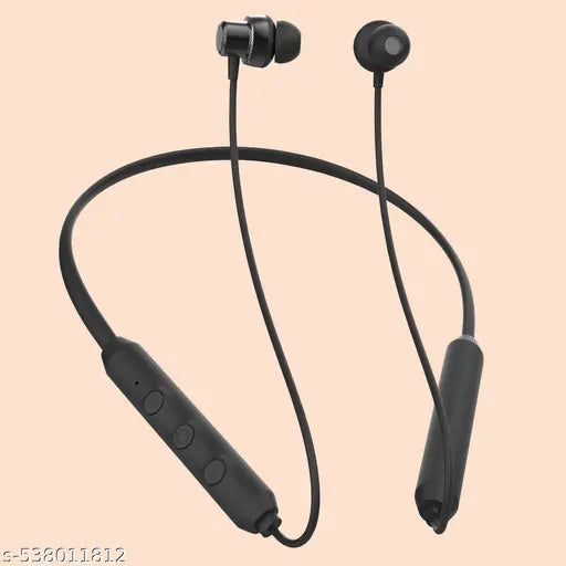 Supreme Wireless Bluetooth Neckband (Black) | 50 Hours Playback | Comfortable In-Ear Headset