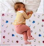BABY RUBBER SHEET BABY BED PROTECTOR MAT | 90 X 100 CM ( C0LOUR - PINK) WATERPOROOF SHEET | PACK OF 1 SHEET