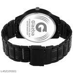 Black Stainless Steel Chain Analog Watch - For Men