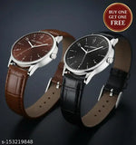 Multicolor (Pack of 3) Leather Analog Watch for Men