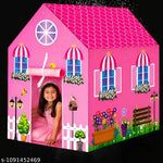 This foldable tent house can be used indoors as a toy house or outdoors as a kids play tent