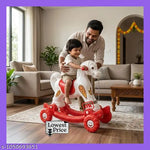 Boy's and Girl's 2 in 1 Baby Horse Rider/Rocker for Kids 1-3 Years Birthday Gift, Jolly Horse, Pack 1
