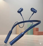 Wireless Bluetooth Neckband (Blue) | 50Hr Playback | Dual Device Pairing | In-Ear Design