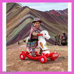 Boy's and Girl's 2 in 1 Baby Horse Rider/Rocker for Kids 1-3 Years Birthday Gift, Jolly Horse, Pack 1