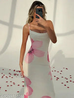 White imported net dress