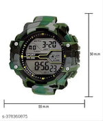 Fancy round Dial Army Color Sport Watch For Young Boys
