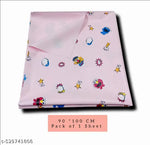 BABY RUBBER SHEET BABY BED PROTECTOR MAT | 90 X 100 CM ( C0LOUR - PINK) WATERPOROOF SHEET | PACK OF 1 SHEET