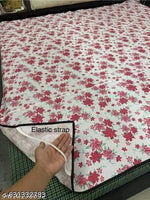 HomeStore-YEP Quilted Waterproof King size (72*78 inches) mattress protector with Elastic Straps, Maroon Pack of 1