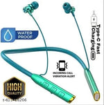Z3 Neckband Magnetic ON/OFF Sensor | Comes With 50 Hour Battery Backup and Premium Design With Deep Bass Sound with Cooper Speakers Type C- Fast Charge |  IPX8 Waterproof | Bluetooth Neckband | Neckband Bluetooth | Bluetooth Headphones