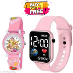 Flipstar New Generation White Apple Shape Watch for Kids (Boys and Girls) Digital Watch - for Boys