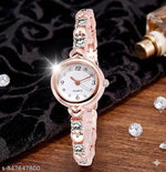 Amigos_ luxury watches women's niche high-end diamond quartz watch student rose gold Roman pattern full of diamond women's watch