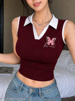 Half Shirt, Midriff Top or Cutoff Shirt Verdusa Ruched Crop Top: The Perfect Summer Top