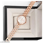 Vinar  Silver Dial Rose Belt Grils and Women Analog Watch
