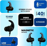 Wireless Neckband | 235v2 Bluetooth Neckband Boom Bass Clear Sound | Neckband Metal Design Type-C Fast Charge 8 Hour Playtime  | Clear Mic Quality | Bluetooth Earphones | Neckband Under 199