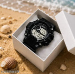 HA-LA Lapgo HL-2022 New Trending Full Black Ring Black Round Waterproof Gym Fitness Freek  HL-2022-DTL-BLK Digital Watch - For Men Sports watch