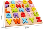 Colourful Wooden Puzzle Set for Kids: Capital Alphabets, Numbers and Shapes - Educational Learning Board for Toddlers and Preschoolers (ABCD, Numbers, Shapes)