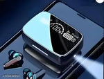 M 19 TWS Bluetooth 5.0 Wireless In Ear Earbuds Touch Waterproof LED Digital Display Bluetooth Headset (Black, True Wireless)