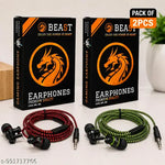 LOOK AND LOCK Loud Sound & High Bass Wired Headset with Mic Wired Headset  (White, In the Ear) Wired Headphones & Earphones