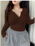 Casual Polyester Blend Round Neck Long Sleeves Animal Printed Black Stylish Top (